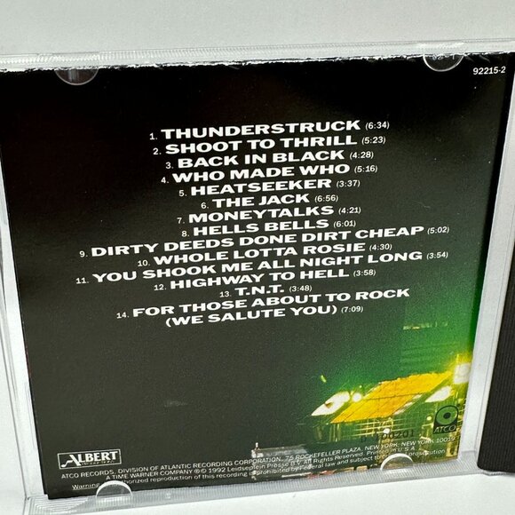 AC/DC Live CD 1992 Atco Records Music Album Thunderstruck Heatseeker USA Edition - Picture 3 of 4